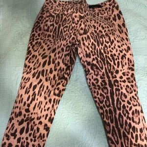 Leopard jeans